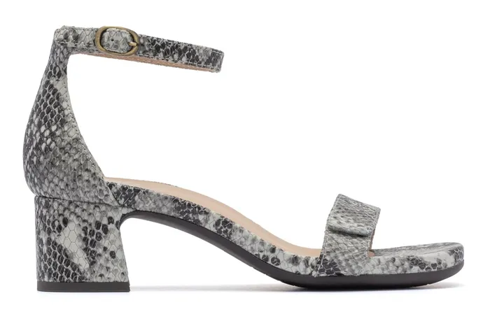 ABEO Footwear Avenue Strap Snake Print Leather Women Dress
