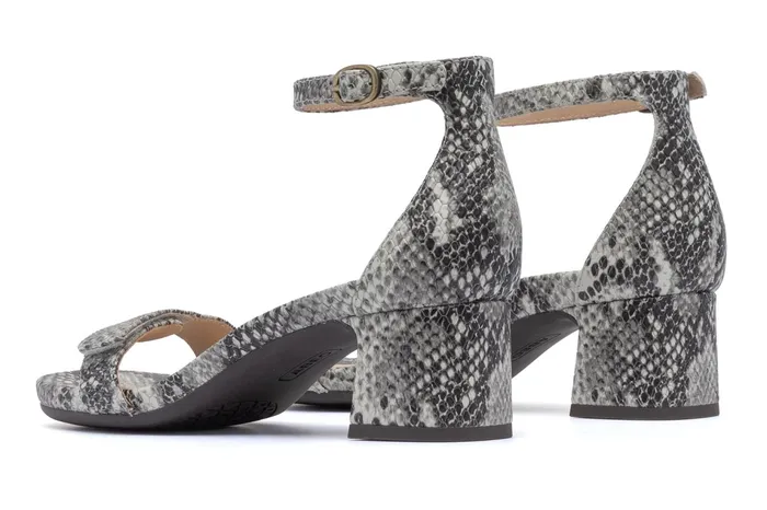 ABEO Footwear Avenue Strap Snake Print Leather Women Dress