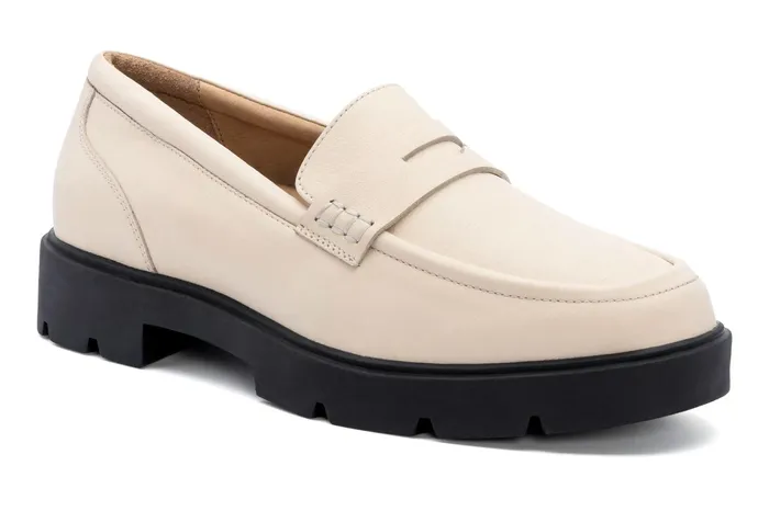 ABEO Footwear Boulevard Loafer Off White Women Dress