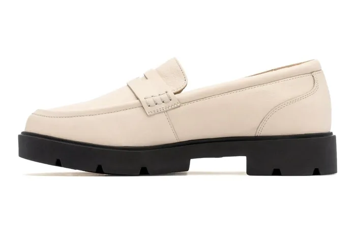 ABEO Footwear Boulevard Loafer Off White Women Dress ABEO Footwear Boulevard Loafer Off White Women Dress