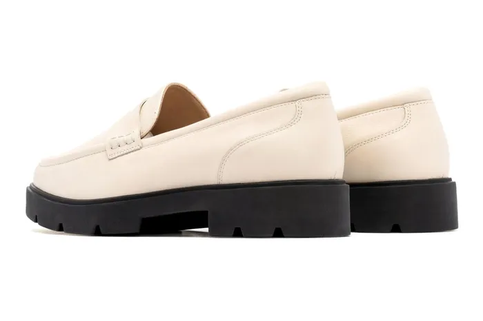 ABEO Footwear Boulevard Loafer Off White Women Dress ABEO Footwear Boulevard Loafer Off White Women Dress