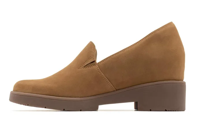 ABEO Footwear Horizon Slip On Tan Nubuck Women Dress ABEO Footwear Horizon Slip On Tan Nubuck Women Dress