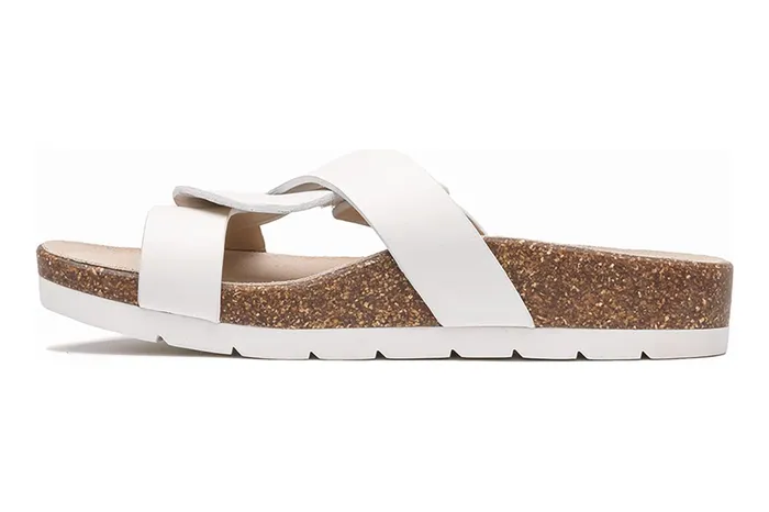 ABEO Footwear Lanai Slide Bright White Women Sandals ABEO Footwear Lanai Slide Bright White Women Sandals
