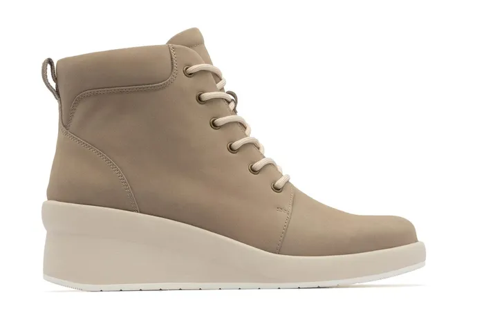ABEO Footwear Passage Lace Up Beige Women Boots