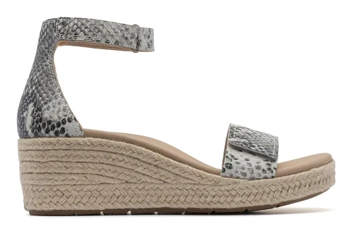 ABEO Footwear Riviera Ankle Sandal Snake Print Leather Women Sandals ABEO Footwear Riviera Ankle Sandal Snake Print Leather Women Sandals