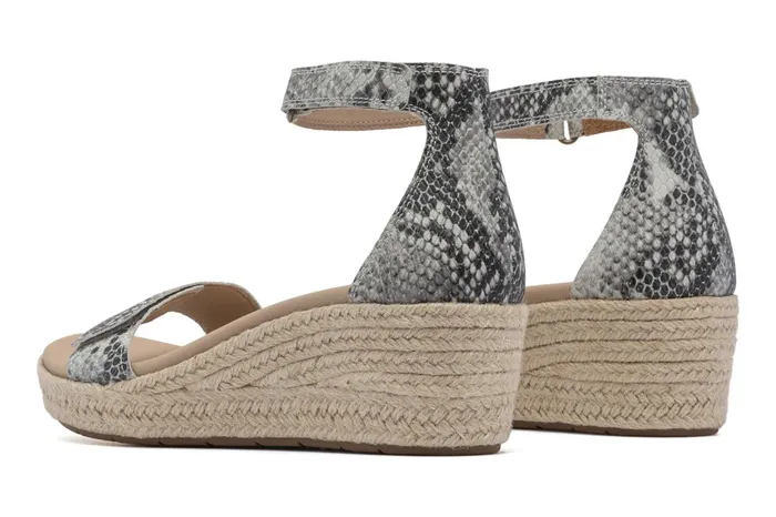 ABEO Footwear Riviera Ankle Sandal Snake Print Leather Women Sandals ABEO Footwear Riviera Ankle Sandal Snake Print Leather Women Sandals