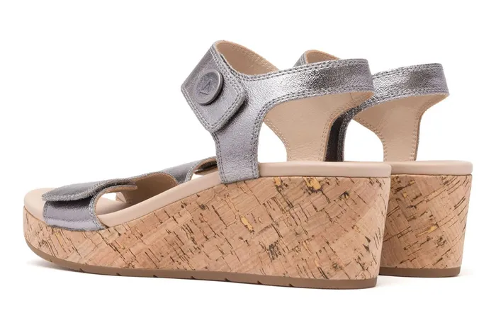 ABEO Footwear Riviera Strap Sandal Pewter Women Sandals ABEO Footwear Riviera Strap Sandal Pewter Women Sandals