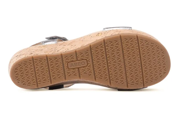 ABEO Footwear Riviera Strap Sandal Pewter Women Sandals ABEO Footwear Riviera Strap Sandal Pewter Women Sandals