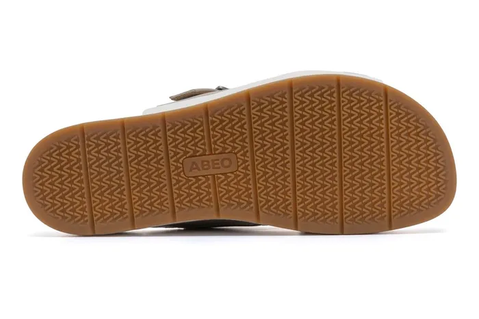 ABEO Footwear Solstice Cross Slide Beige Women Sandals