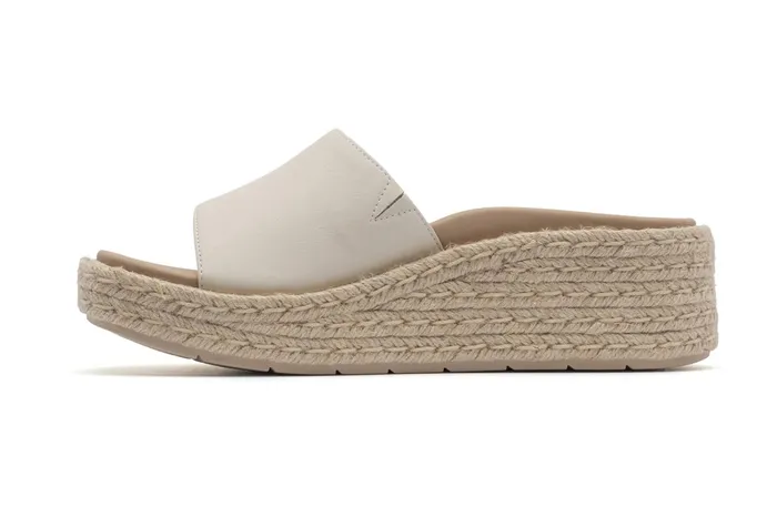 ABEO Footwear Solstice Slide Off White Leather Women Sandals ABEO Footwear Solstice Slide Off White Leather Women Sandals