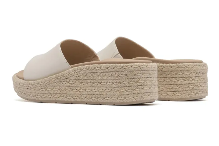 ABEO Footwear Solstice Slide Off White Leather Women Sandals ABEO Footwear Solstice Slide Off White Leather Women Sandals