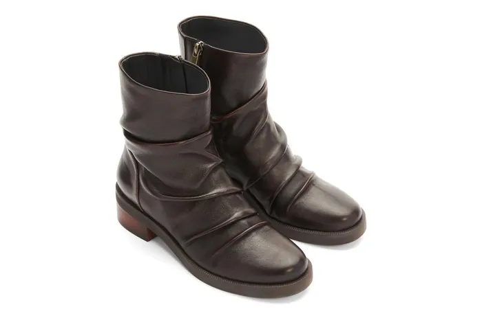 ABEO Footwear Traverse Scrunch Burgundy Women Boots