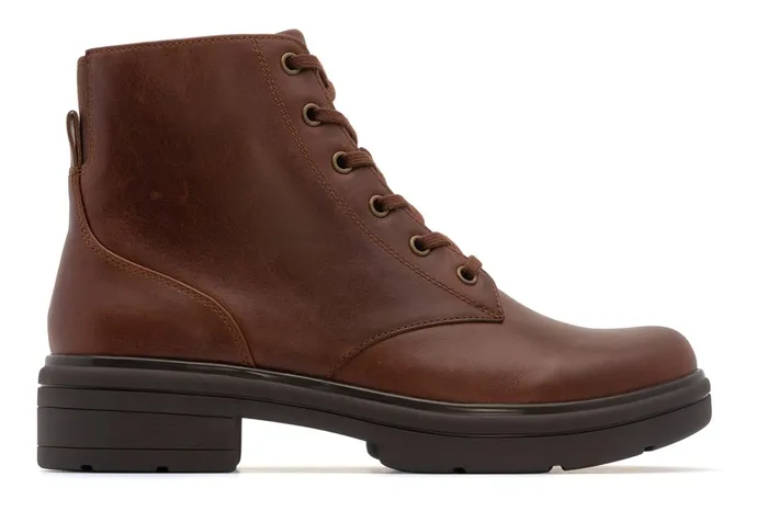 ABEO Footwear Vista Lace Dark Tan Women Boots