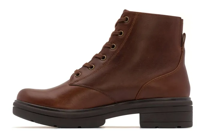 ABEO Footwear Vista Lace Dark Tan Women Boots