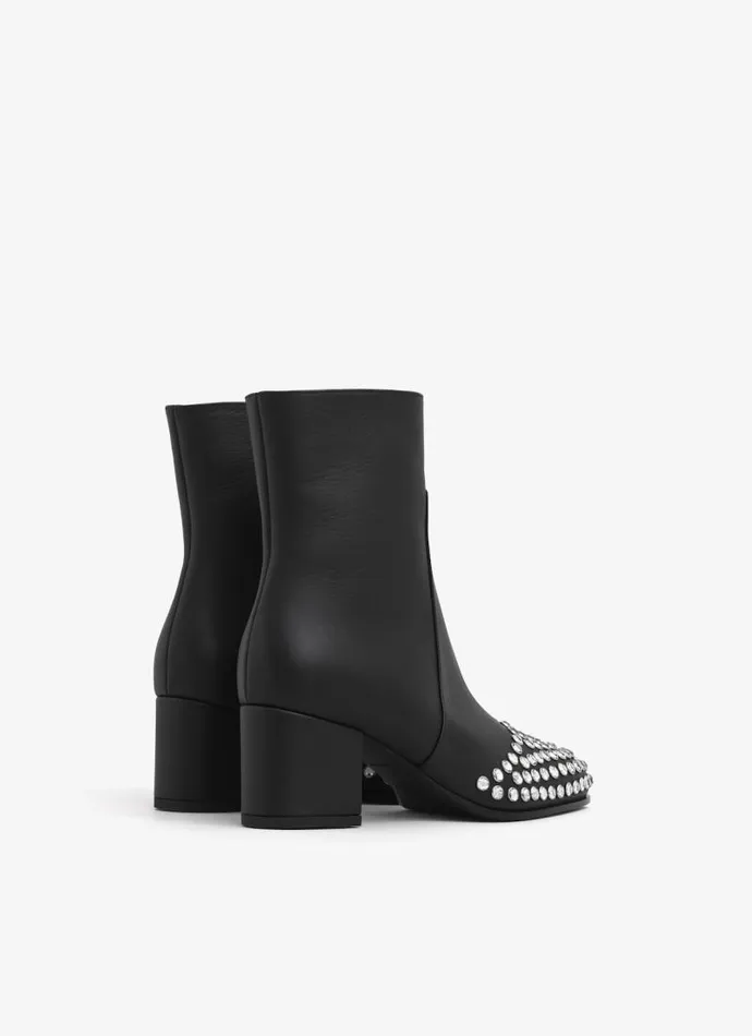 Alaa Boots and Ankle Boots LOW BOOTS IN STRASS CALFSKIN Black 8211 Women Alaa Boots and Ankle Boots LOW BOOTS IN STRASS CALFSKIN Black 8211 Women
