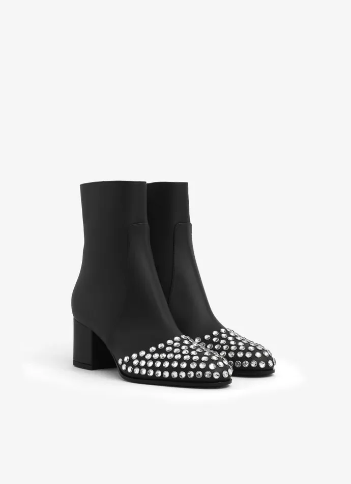 Alaa Boots and Ankle Boots LOW BOOTS IN STRASS CALFSKIN Black 8211 Women Alaa Boots and Ankle Boots LOW BOOTS IN STRASS CALFSKIN Black 8211 Women