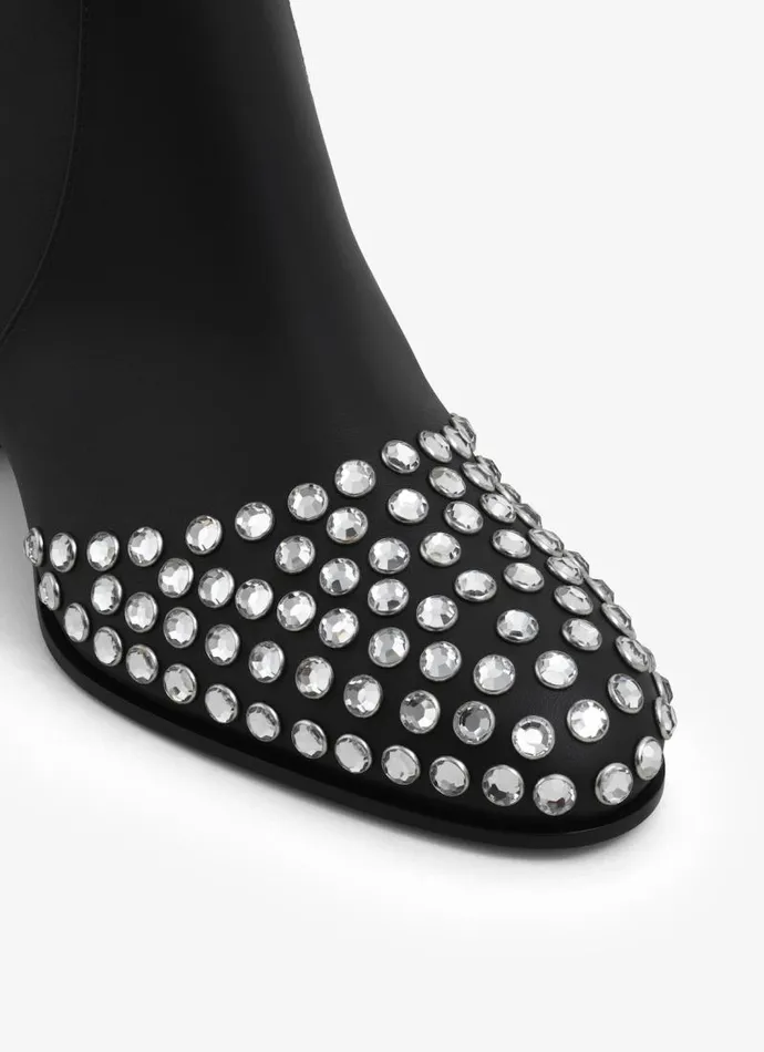 Alaa Boots and Ankle Boots LOW BOOTS IN STRASS CALFSKIN Black 8211 Women Alaa Boots and Ankle Boots LOW BOOTS IN STRASS CALFSKIN Black 8211 Women