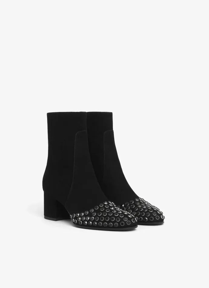Alaa Boots and Ankle Boots LOW BOOTS IN STRASS SUEDE GOATSKIN Black 8211 Women Alaa Boots and Ankle Boots LOW BOOTS IN STRASS SUEDE GOATSKIN Black 8211 Women