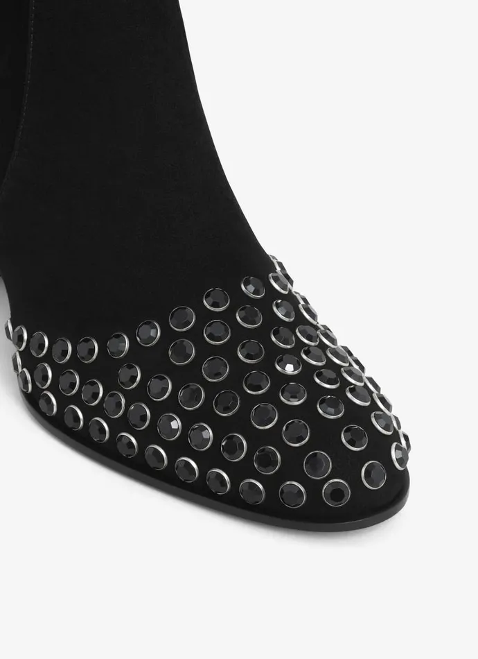 Alaa Boots and Ankle Boots LOW BOOTS IN STRASS SUEDE GOATSKIN Black 8211 Women Alaa Boots and Ankle Boots LOW BOOTS IN STRASS SUEDE GOATSKIN Black 8211 Women