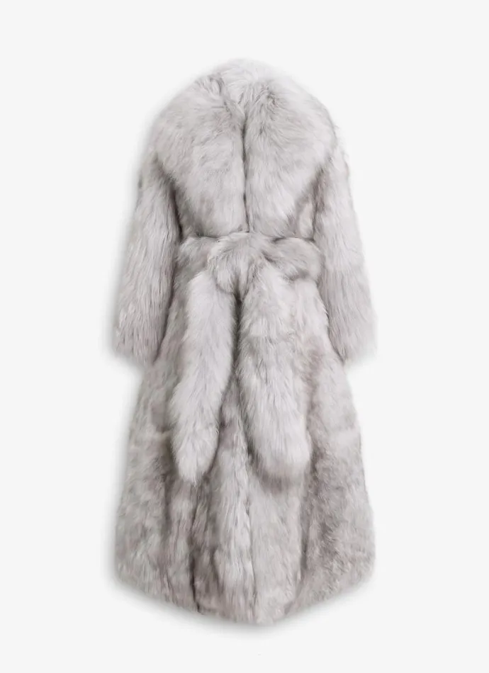 Alaa Coats and Jackets LONG SHEARLING COAT 8211 Women