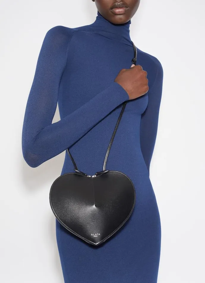 Alaa CrossBody Bags LE CUR BAG IN CALFSKIN Black 8211 Women