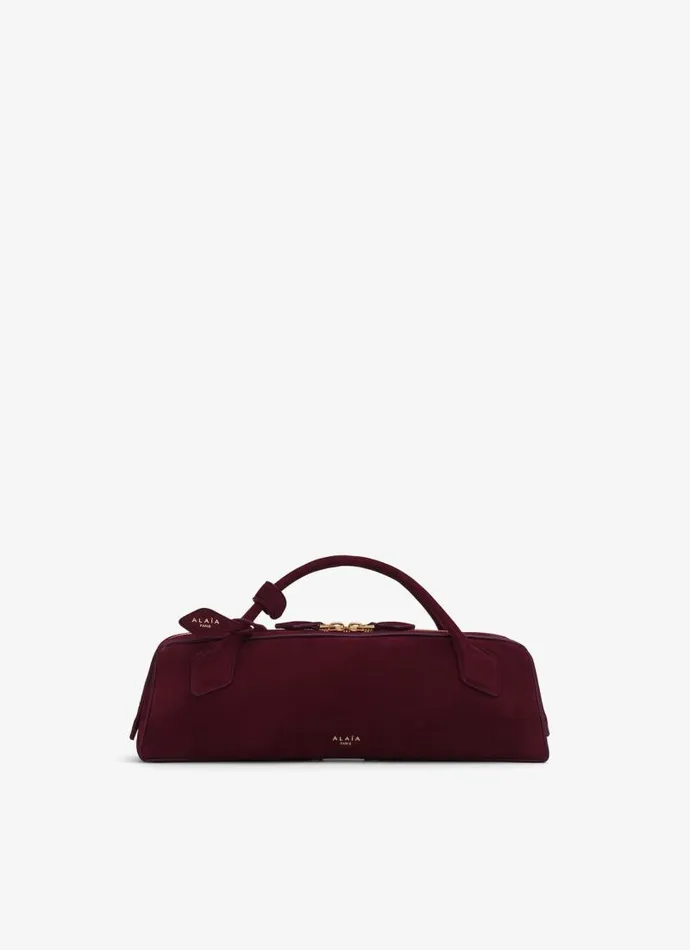 Alaa CrossBody Bags LE TECKEL CLUTCH IN SUEDE GOATSKIN Red 8211 Women