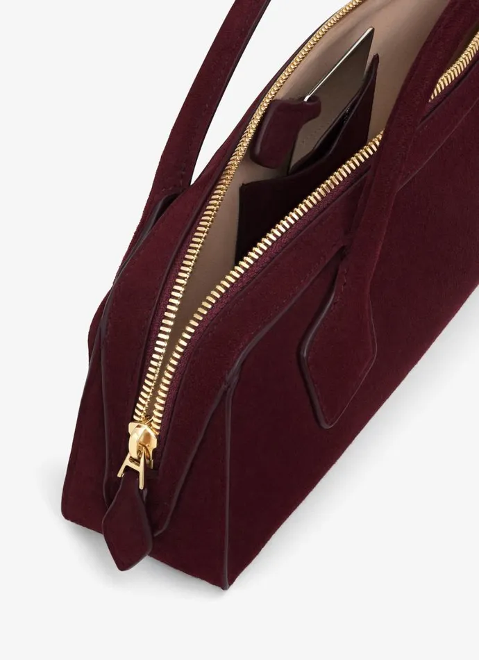 Alaa CrossBody Bags LE TECKEL CLUTCH IN SUEDE GOATSKIN Red 8211 Women