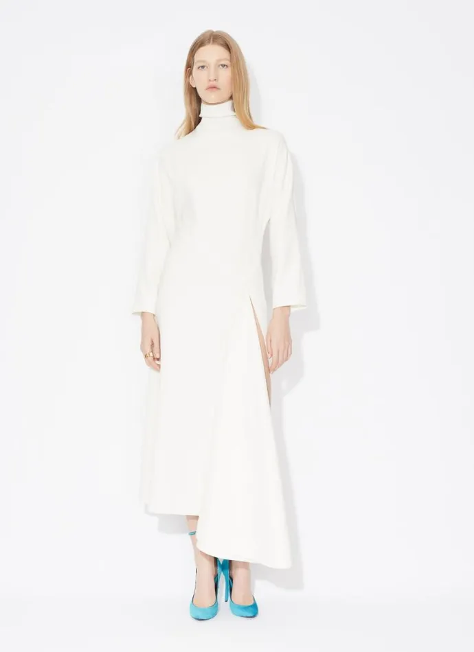 Alaa Dresses FLUID ASYMMETRIC DRESS White 8211 Women Alaa Dresses FLUID ASYMMETRIC DRESS White 8211 Women