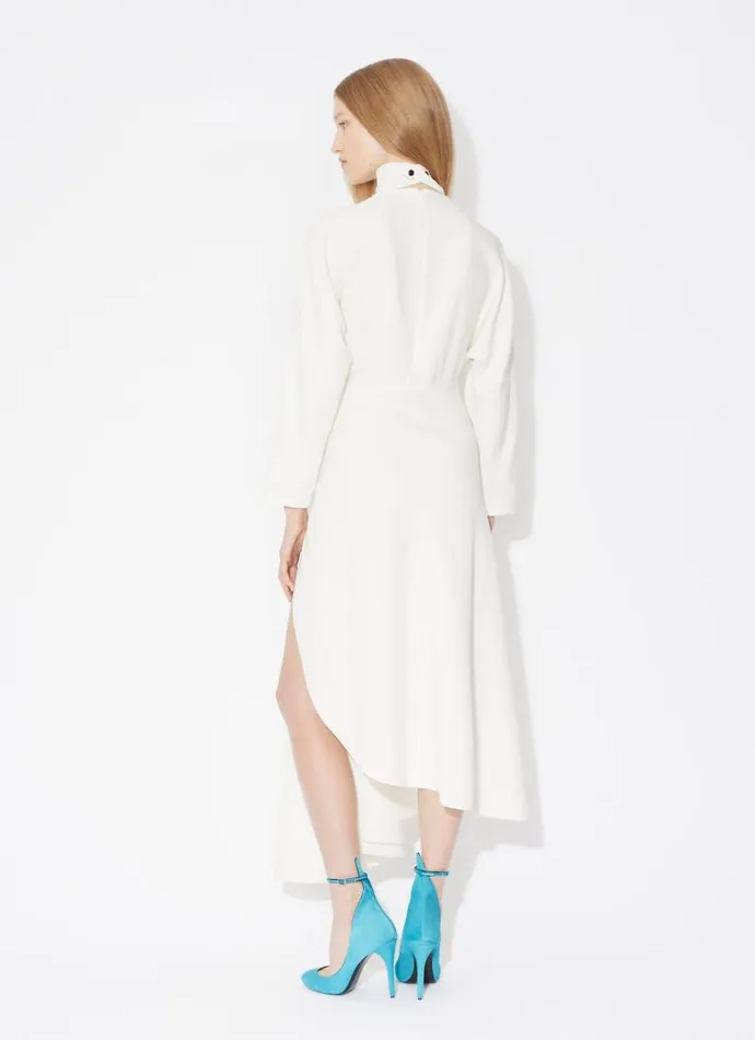 Alaa Dresses FLUID ASYMMETRIC DRESS White 8211 Women Alaa Dresses FLUID ASYMMETRIC DRESS White 8211 Women
