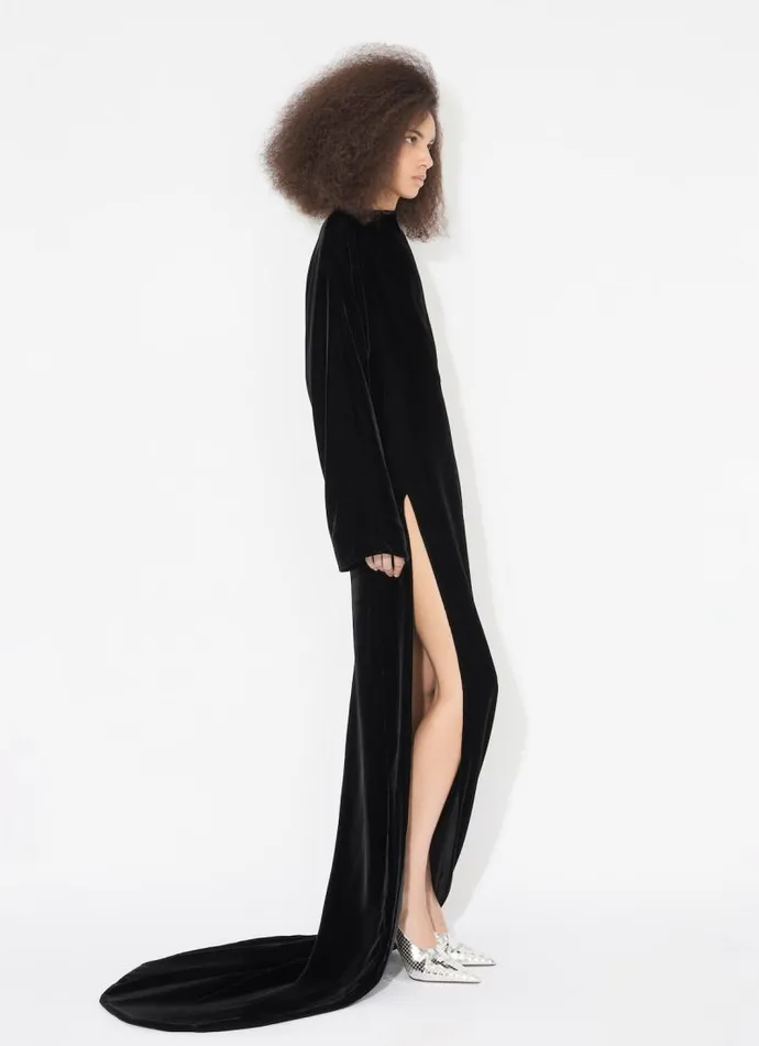 Alaa Dresses LONG VELVET DRESS 8211 Women Alaa Dresses LONG VELVET DRESS 8211 Women
