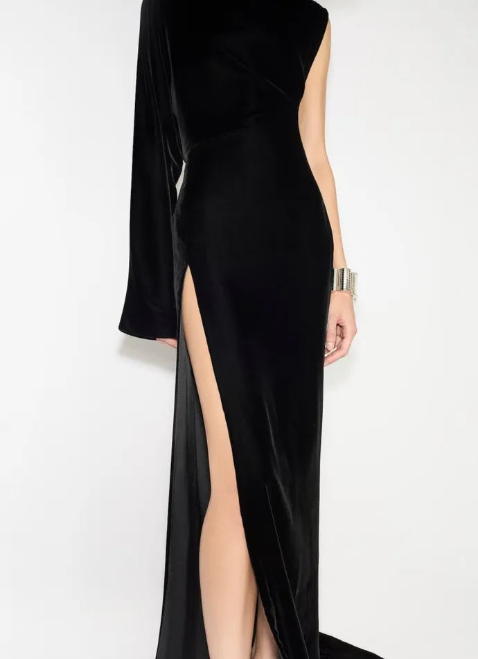 Alaa Dresses LONG VELVET DRESS 8211 Women Alaa Dresses LONG VELVET DRESS 8211 Women