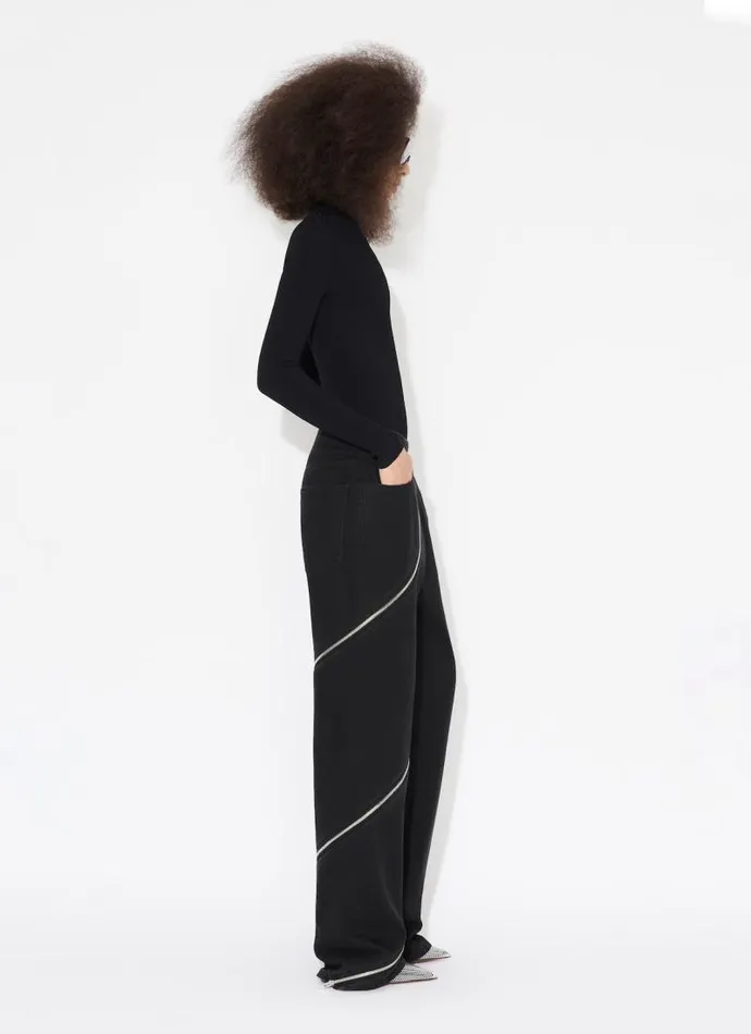 Alaa Knitwear RIBBED KNIT BODYSUIT Black 8211 Women Alaa Knitwear RIBBED KNIT BODYSUIT Black 8211 Women