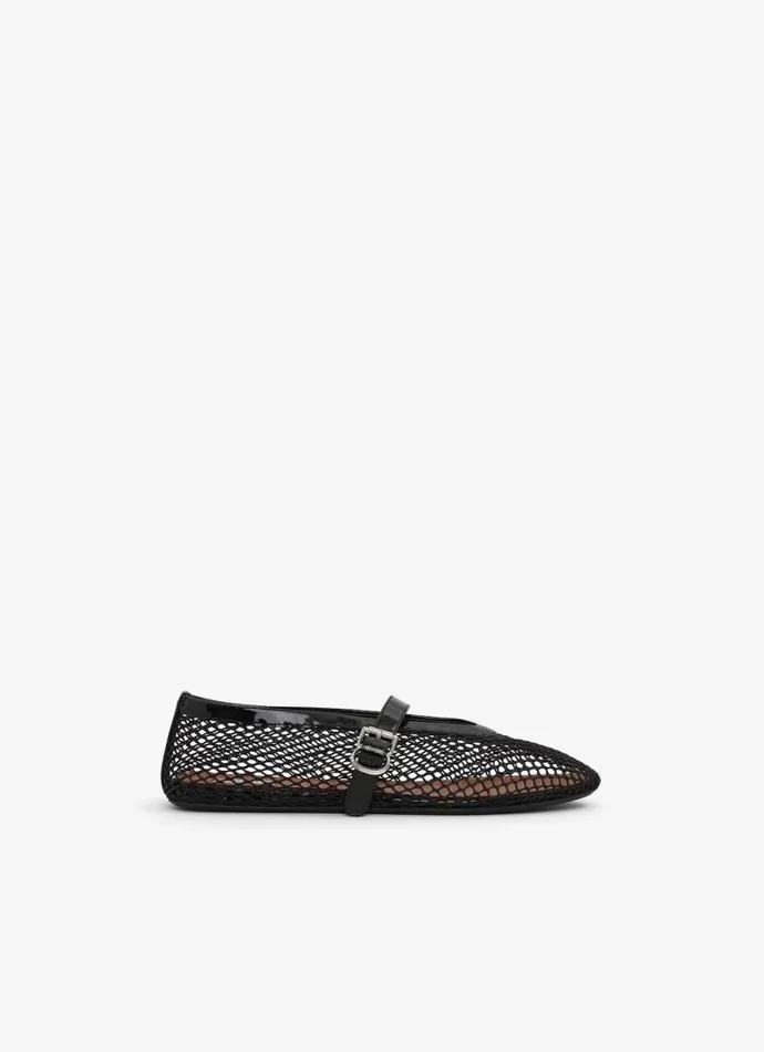 Alaa La Ballerine BALLET FLATS IN FISHNET Black 8211 Women