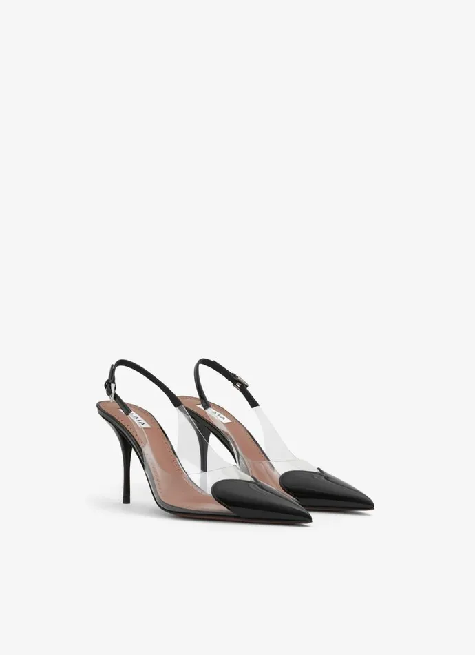 Alaa Le Cur LE CUR SLINGBACKS IN PATENT CALFSKIN Black 8211 Women