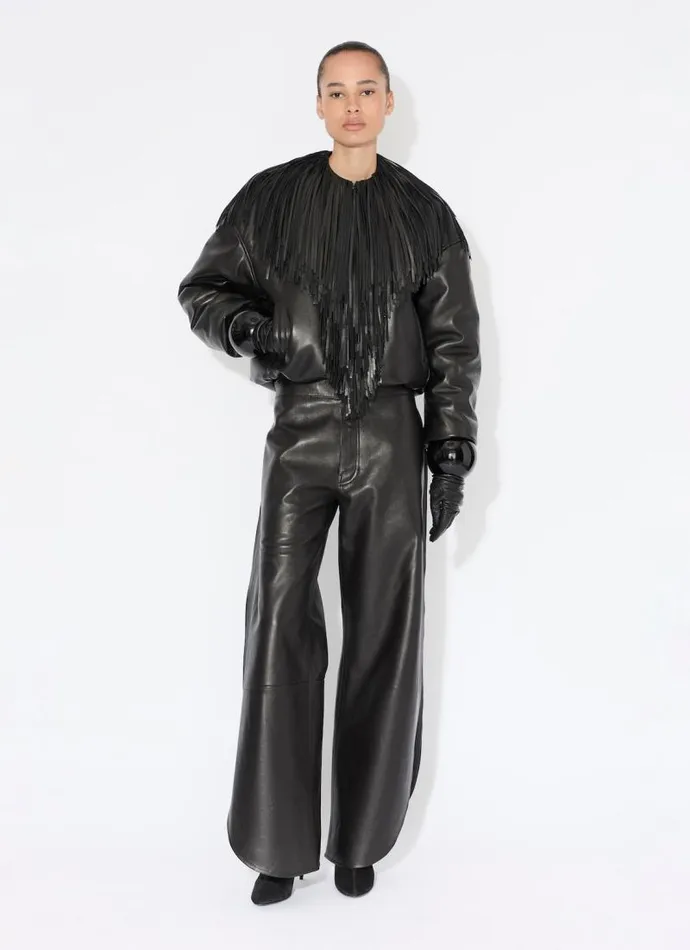 Alaa Pants and Shorts LEATHER PETAL PANTS 8211 Women Alaa Pants and Shorts LEATHER PETAL PANTS 8211 Women