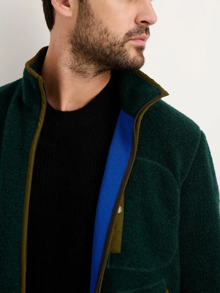 Alex Mill Jackets Coats Alta Sherpa Jacket In Italian Wool Dark Green 8211 Men