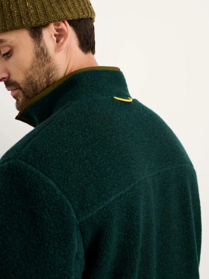 Alex Mill Jackets Coats Alta Sherpa Jacket In Italian Wool Dark Green 8211 Men