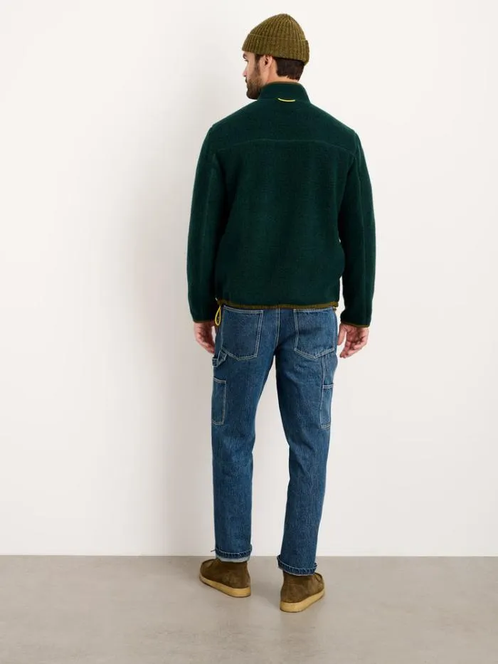 Alex Mill Jackets Coats Alta Sherpa Jacket In Italian Wool Dark Green 8211 Men