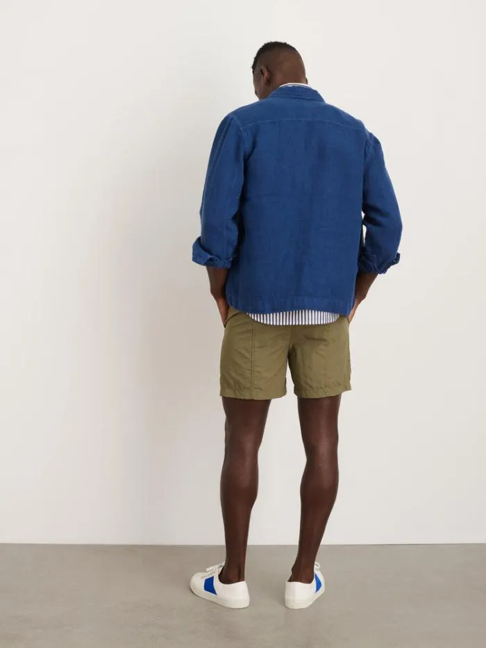 Alex Mill Jackets Coats Garment Dyed Work Jacket In Linen French Navy 8211 Men