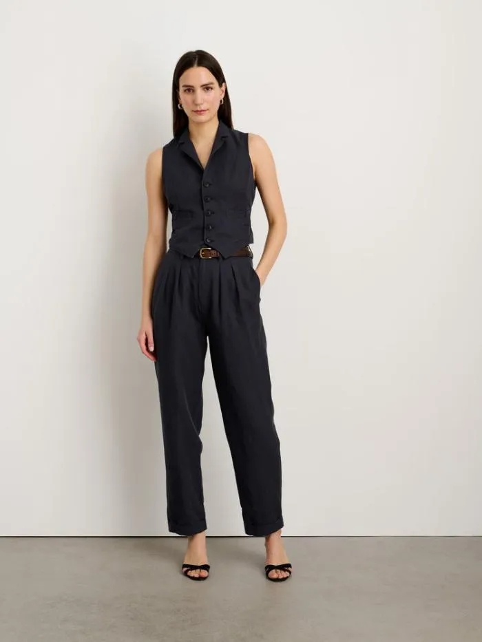 Alex Mill Pants Double Pleat Pant In Twill Washed Black 8211 Women