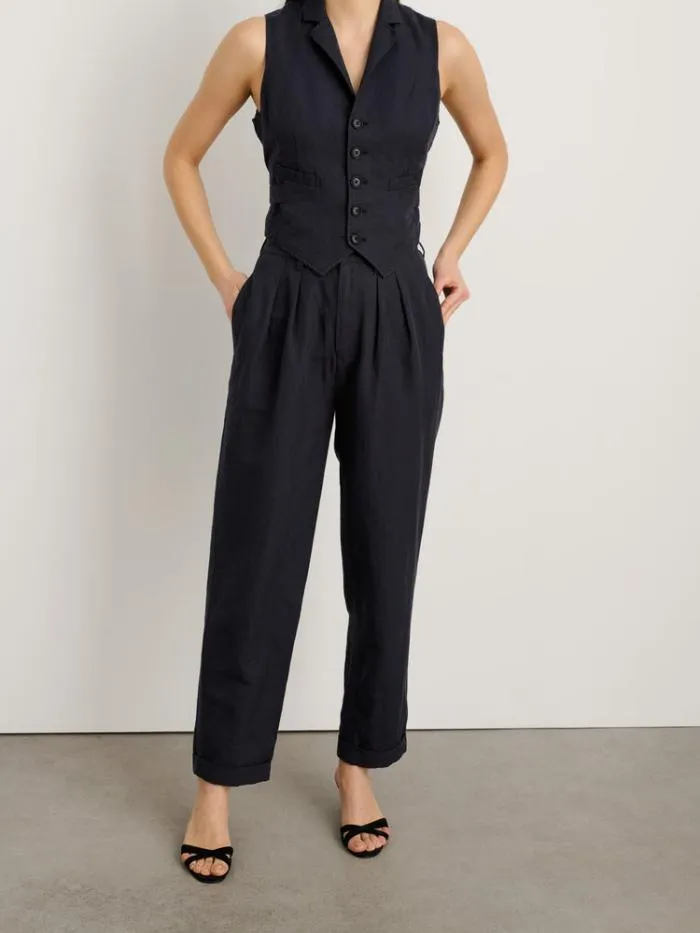 Alex Mill Pants Double Pleat Pant In Twill Washed Black 8211 Women