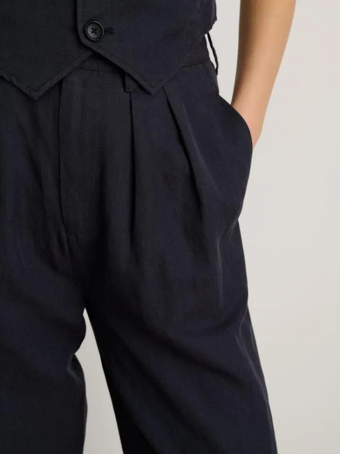 Alex Mill Pants Double Pleat Pant In Twill Washed Black 8211 Women