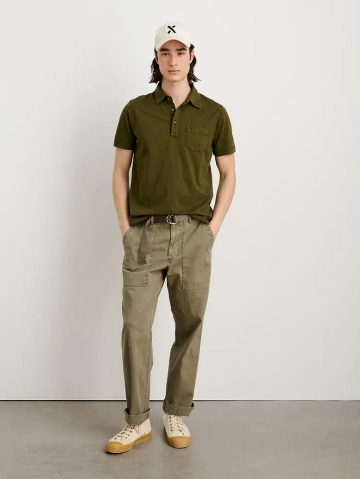 Alex Mill Pants Field Pant In Herringbone Vintage Olive 8211 Men