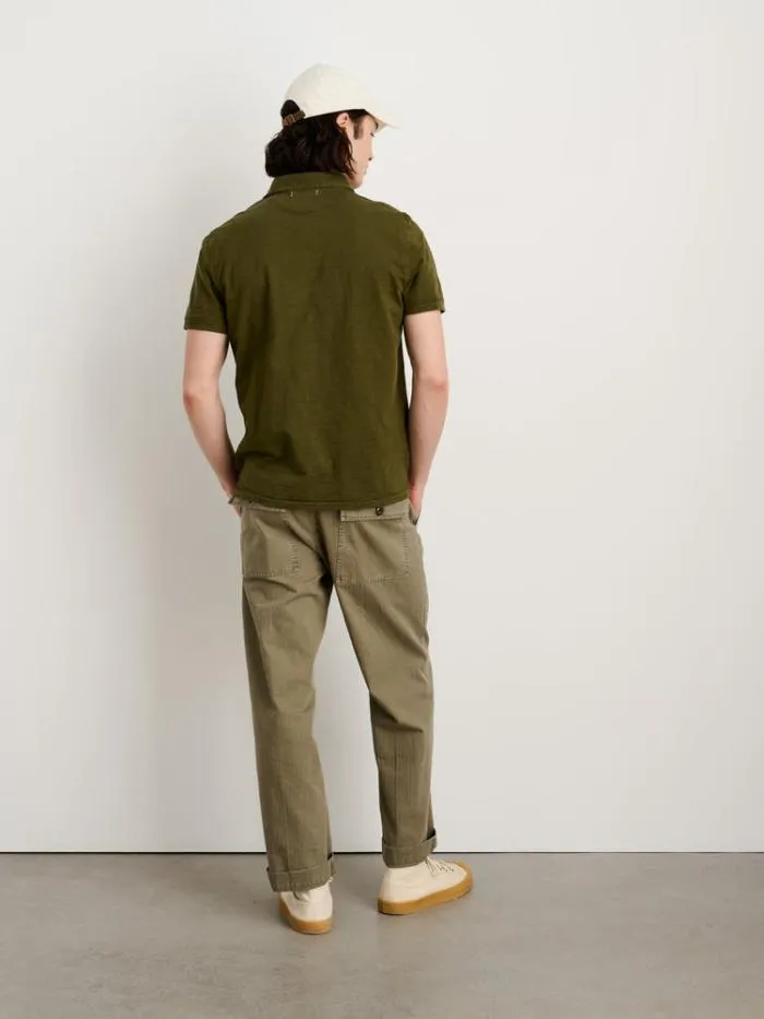 Alex Mill Pants Field Pant In Herringbone Vintage Olive 8211 Men