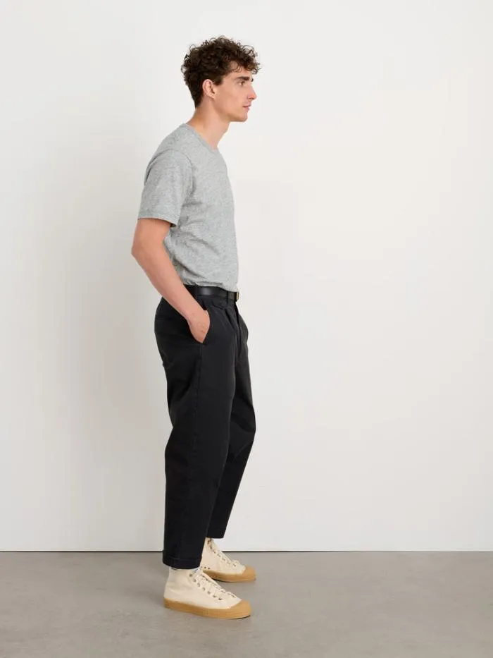 Alex Mill Pants Standard Pleated Pant In Chino Black 8211 Men