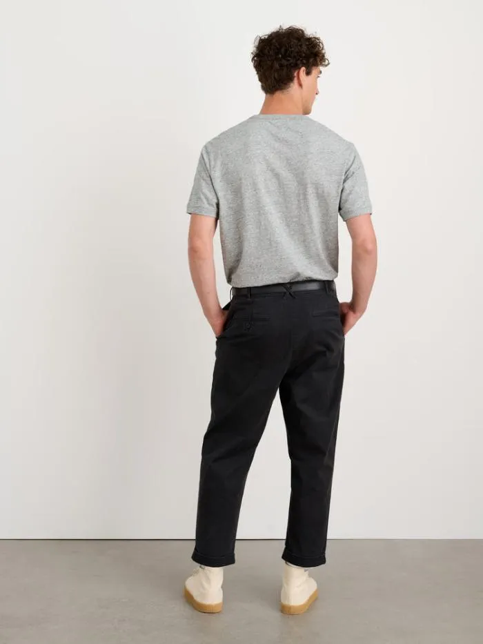 Alex Mill Pants Standard Pleated Pant In Chino Black 8211 Men