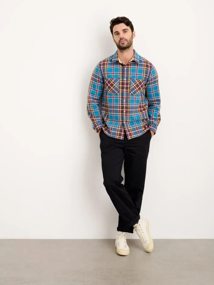 Alex Mill Shirts Chore Shirt In Blue Plaid Flannel 8211 Men