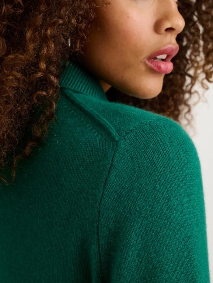 Alex Mill Sweaters Alice Polo In Cashmere Kelly Green 8211 Women