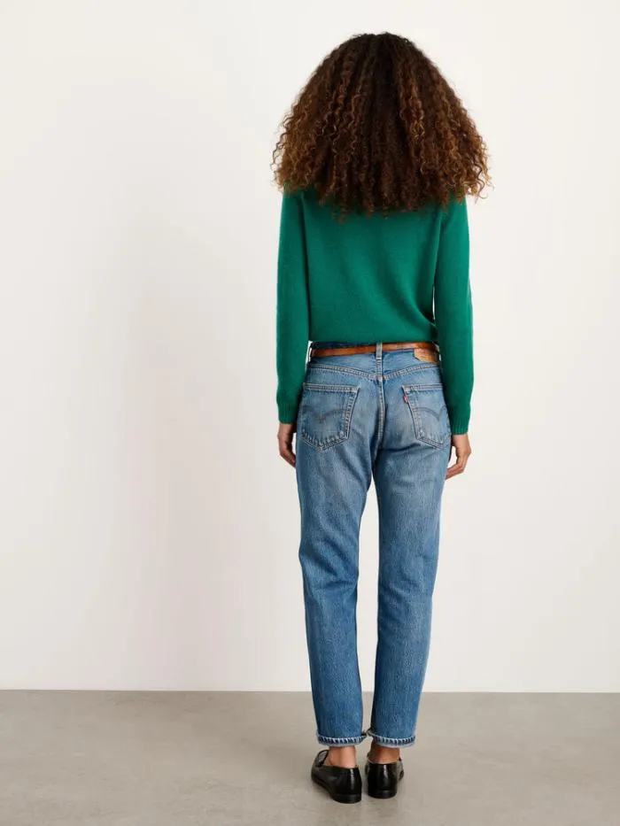 Alex Mill Sweaters Alice Polo In Cashmere Kelly Green 8211 Women
