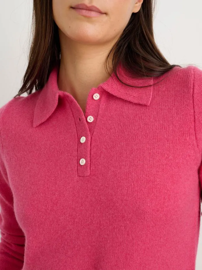 Alex Mill Sweaters Alice Polo In Cashmere Pink 8211 Women